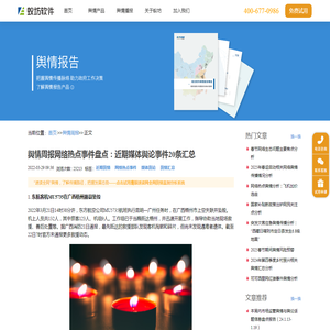 舆情周报网络热点事件盘点：近期媒体舆论事件20条汇总_舆情周报_蚁坊软件