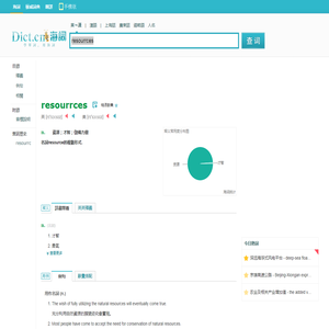resourrces是什麼意思_resourrces在線翻譯_英語_讀音_用法_例句_海詞詞典