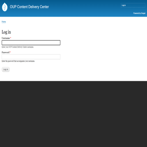 Log in | OUP Content Delivery Center